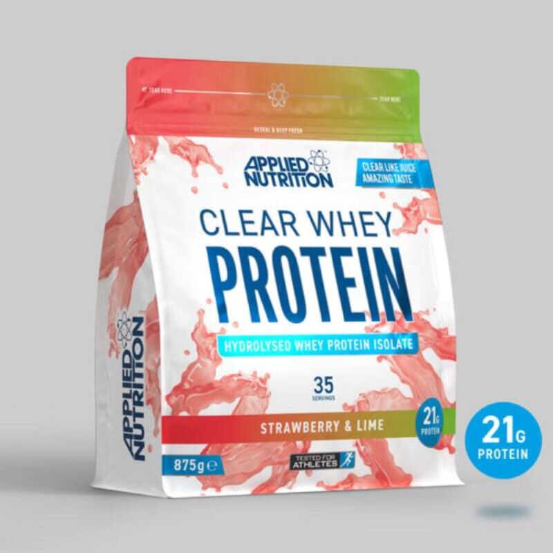 Applied Nutrition Clear Whey Protein - Hydrolyzed Whey Protein Isolate 35 Servings 875g Strawberry & Lime